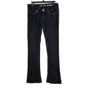 G by Guess Skinny Bootcut Dark Wash Black Denim Jeans